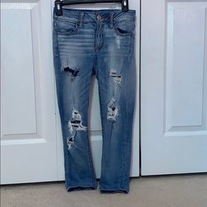 American Eagle Size 2Ripped High-Rise Jegging Crop